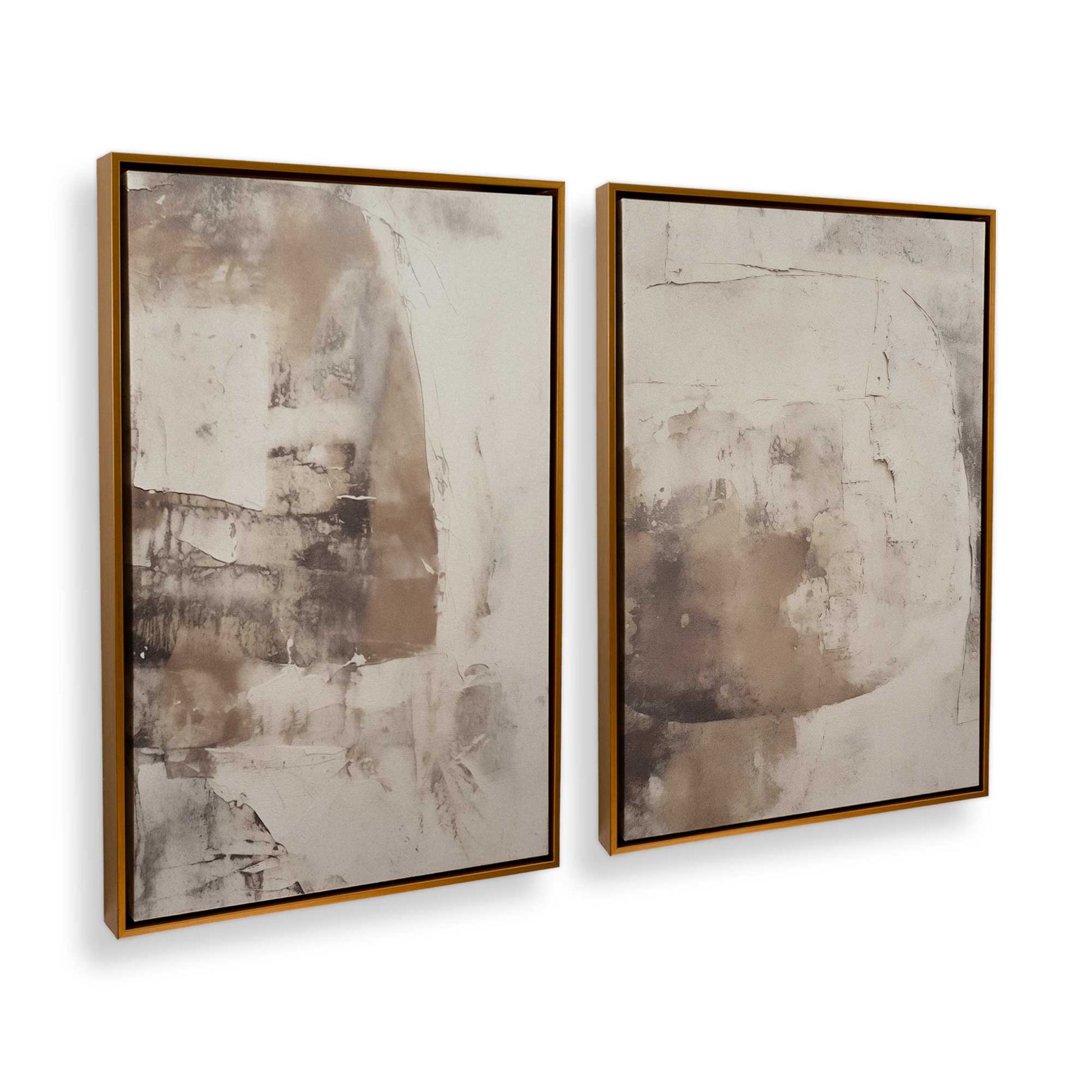 [Color:Polished Gold], Picture of art in a Polished Gold frame at an angle