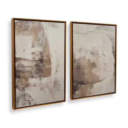 [Color:Polished Gold], Picture of art in a Polished Gold frame at an angle