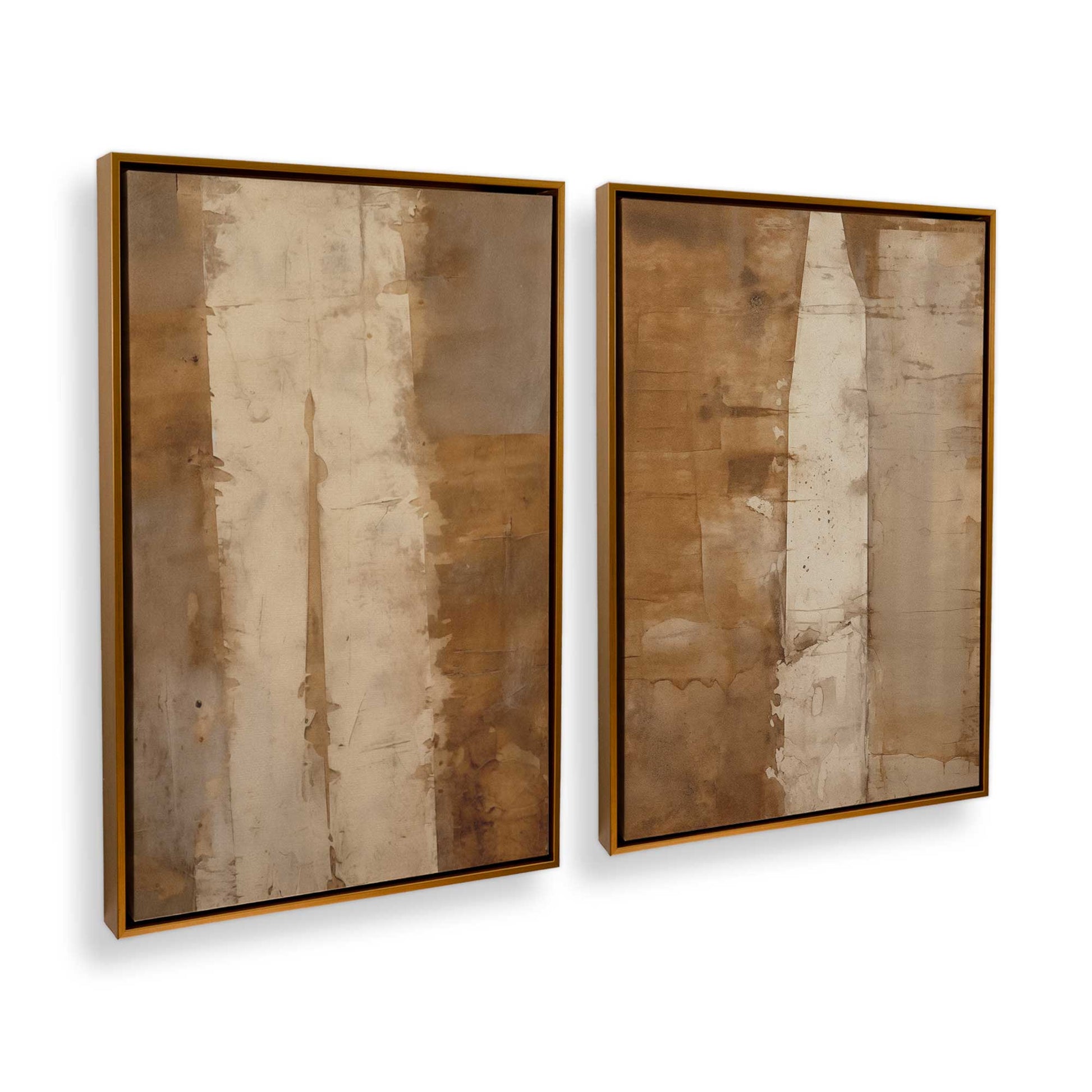 [Color:Polished Gold], Picture of art in a Polished Gold frame at an angle