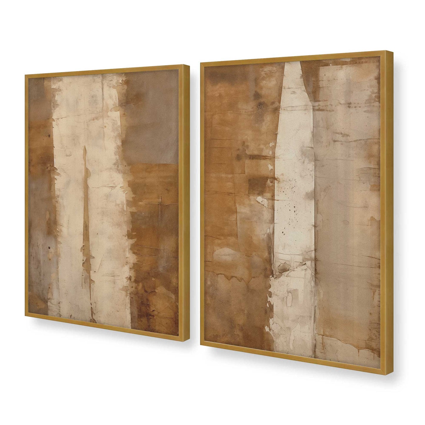 [Color:Polished Gold], Picture of art in a Polished Gold frame at an angle