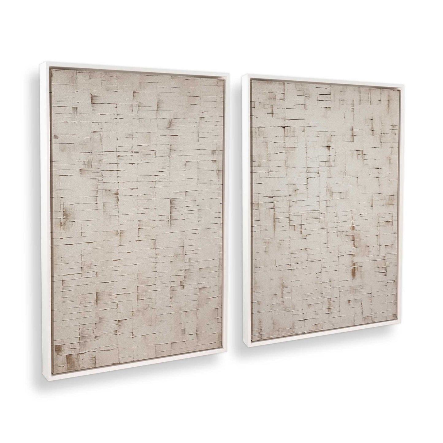 [Color:Opaque White], Picture of art in a White frame at an angle