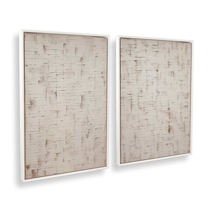 [Color:Opaque White], Picture of art in a White frame at an angle