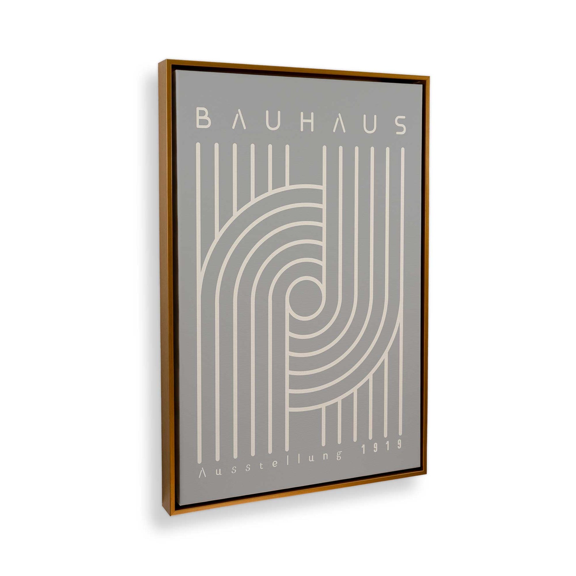 [Color:Polished Gold], Picture of art in a Polished Gold frame at an angle