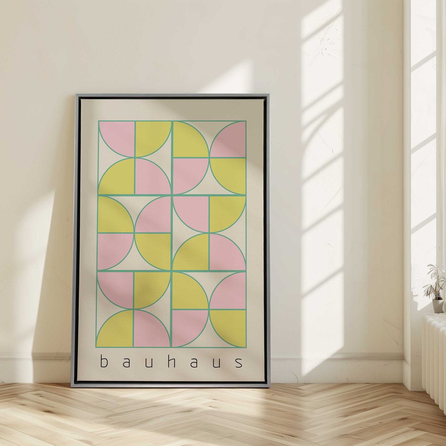 Bauhaus Pastel Geometry Canvas Print