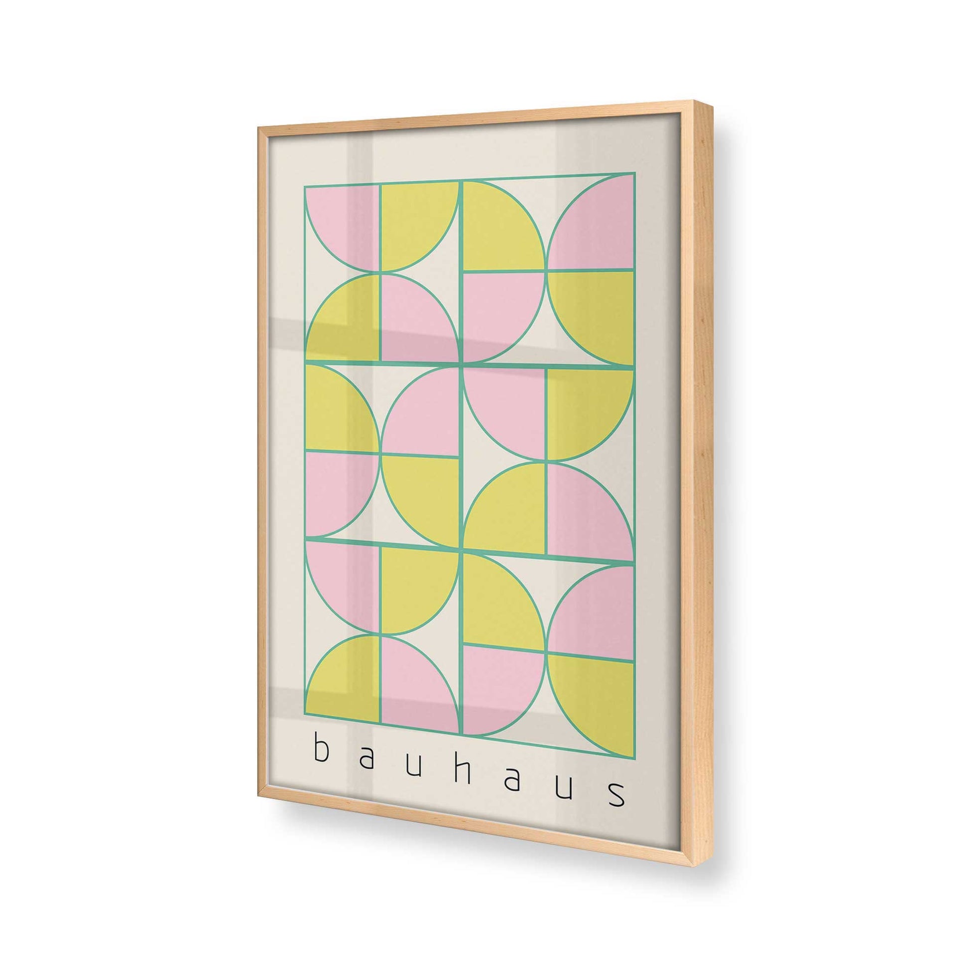 [Color:Raw Maple] Picture of art in a Raw Maple frame at an angle