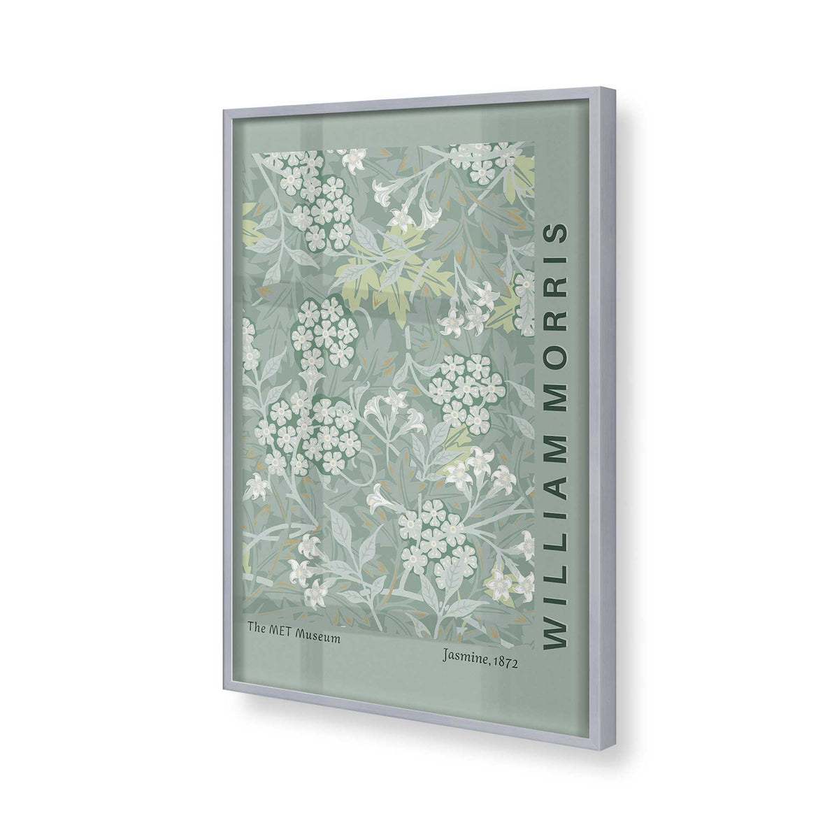 [Color:Polished Chrome], Picture of art in a Polished Chrome frame of the corner