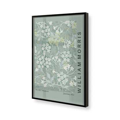 [Color:Satin Black], Picture of art in a Satin Black frame of the corner