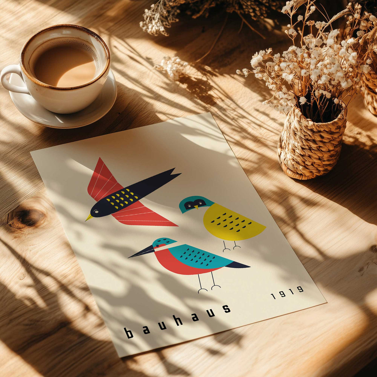 Bauhaus Birds Art Print
