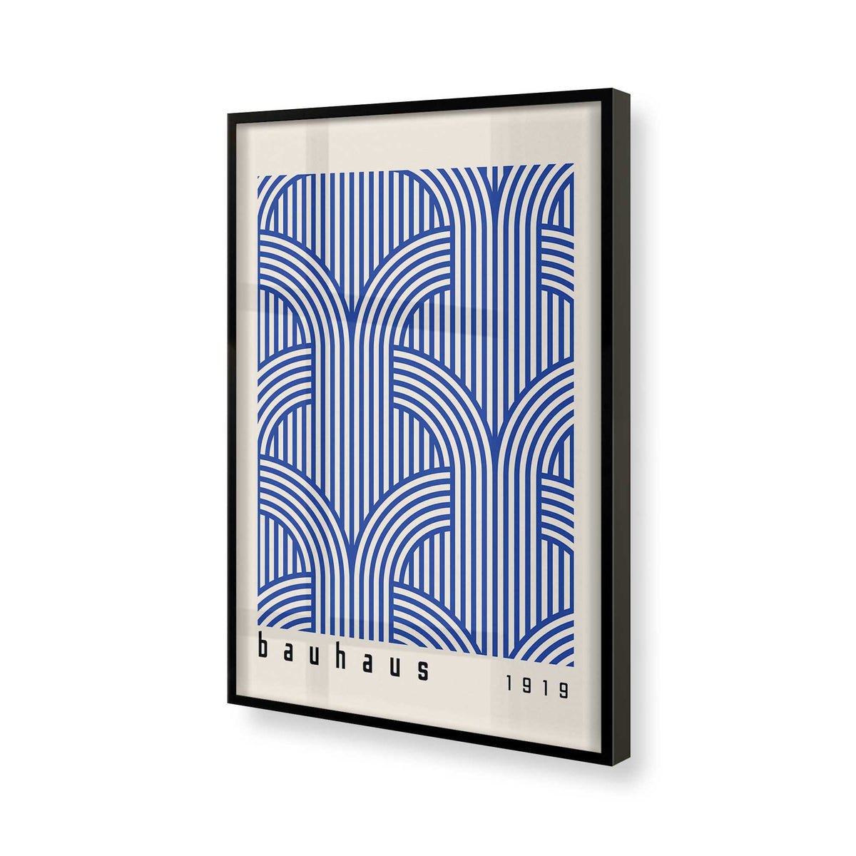 [Color:Satin Black], Picture of art in a Satin Black frame of the corner