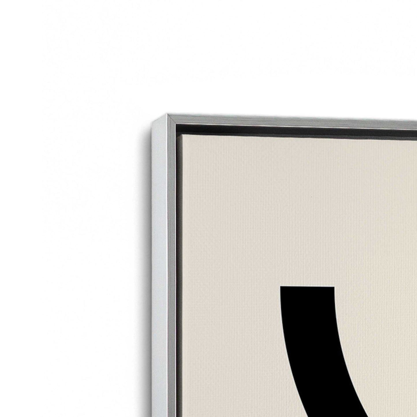 [Color:Polished Chrome], Picture of art in a Polished Chrome frame at an angle