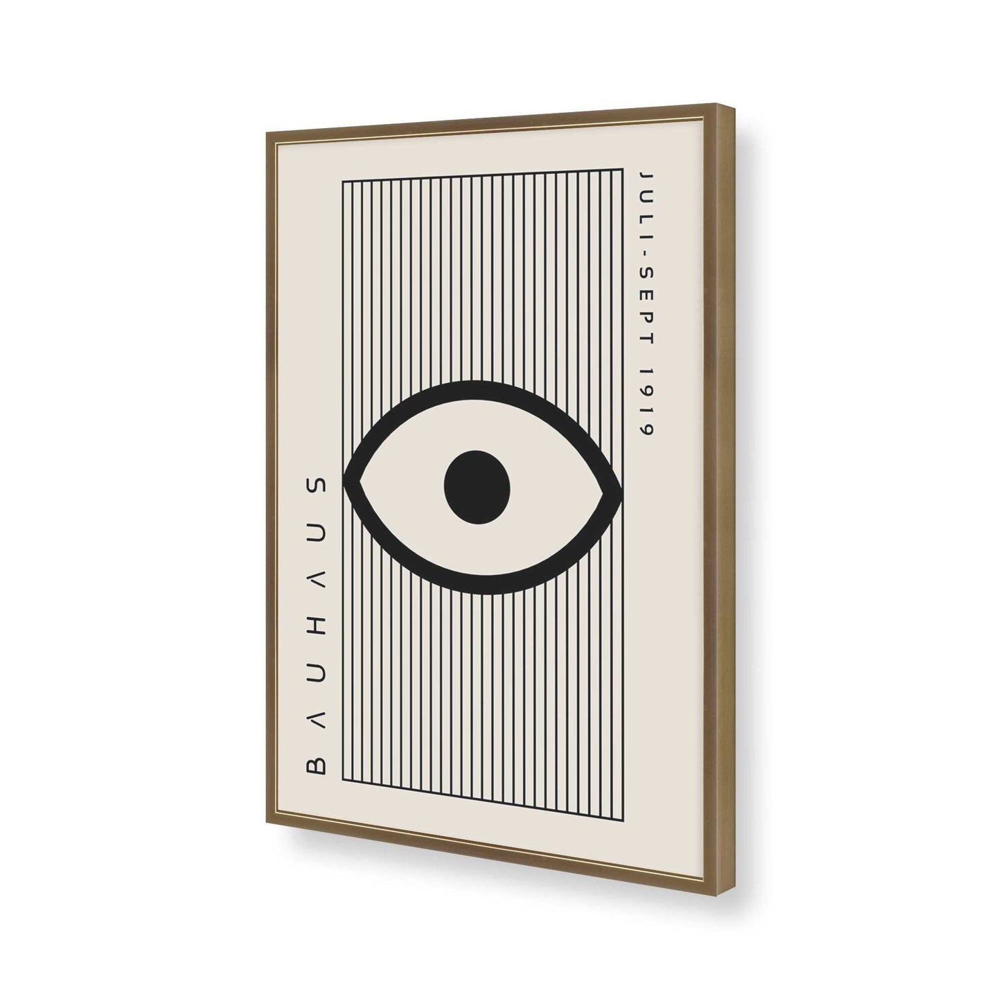 [Color:Brushed Gold], Picture of art in a Brushed Gold frame of the corner
