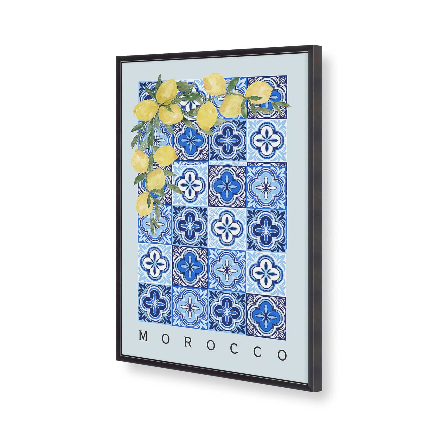 [Color:Weathered Zinc], Picture of art in a Weathered Zinc frame of the corner