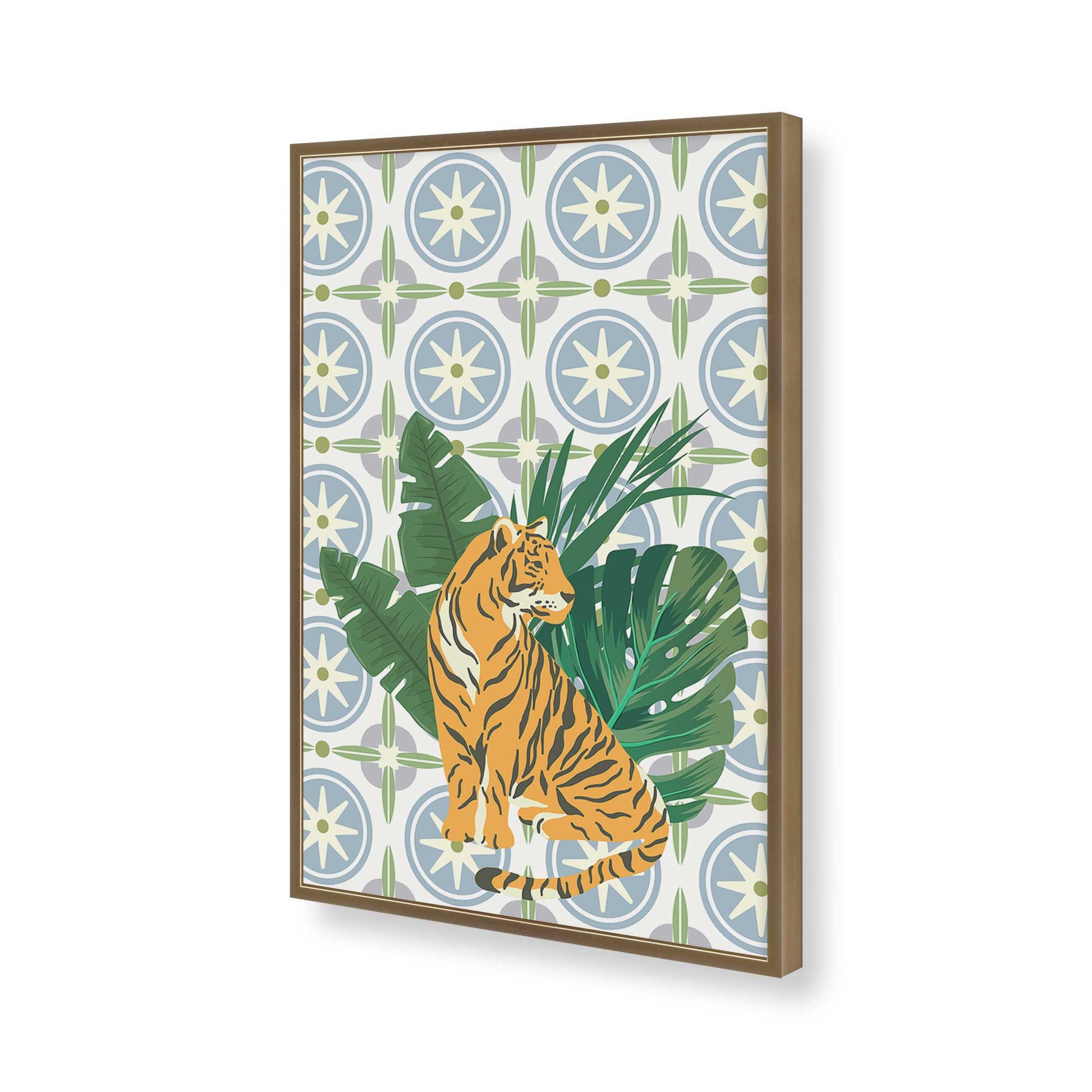 [Color:Brushed Gold], Picture of art in a Brushed Gold frame of the corner