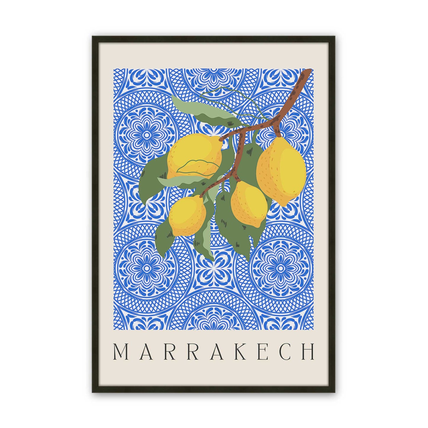 [Color:Satin Black], Picture of art in a Satin Black frame