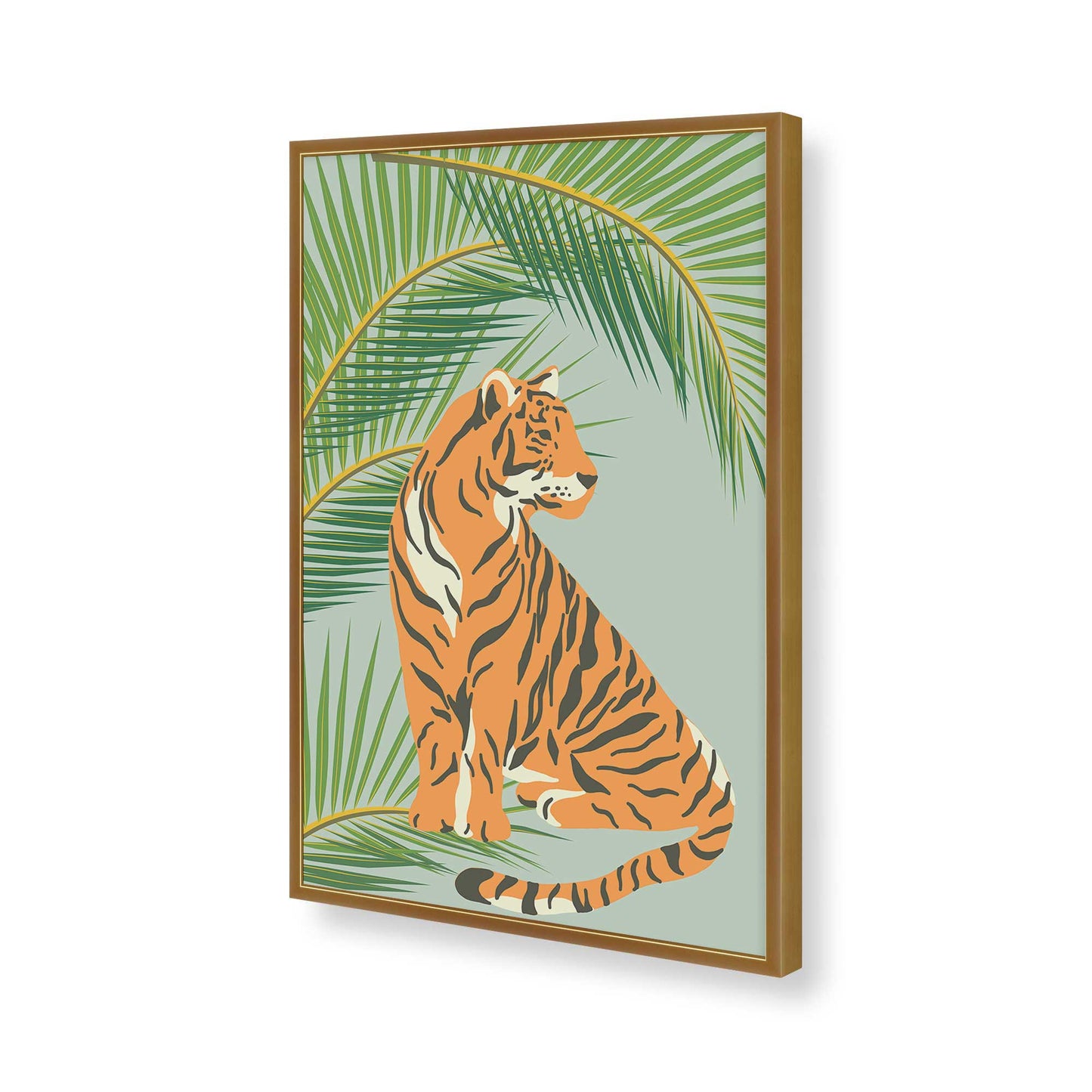 [Color:Polished Gold], Picture of art in a Polished Gold frame of the corner