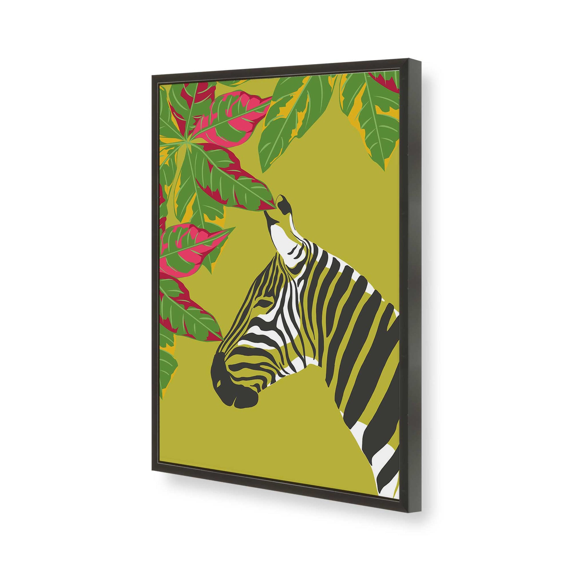 [Color:Satin Black], Picture of art in a Satin Black frame of the corner