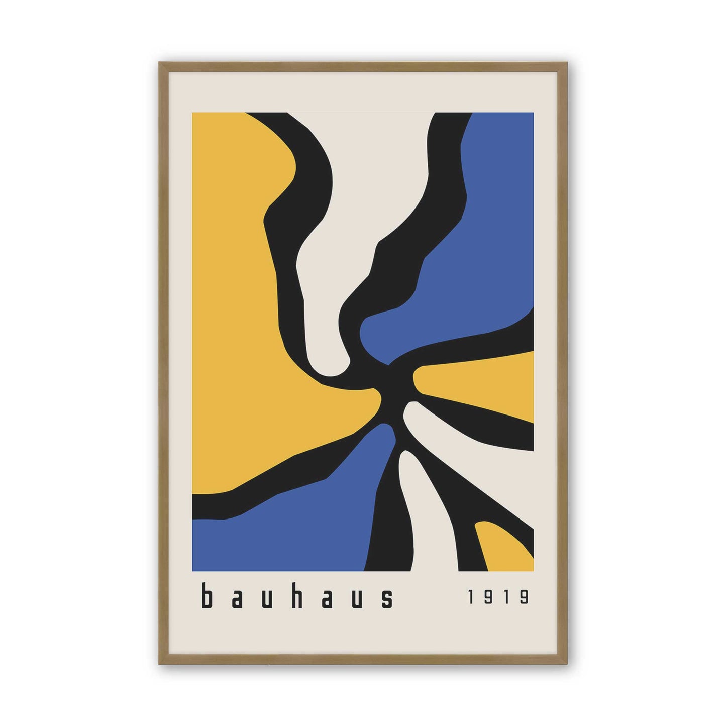 [Color:Brushed Gold], Picture of art in a Brushed Gold frame