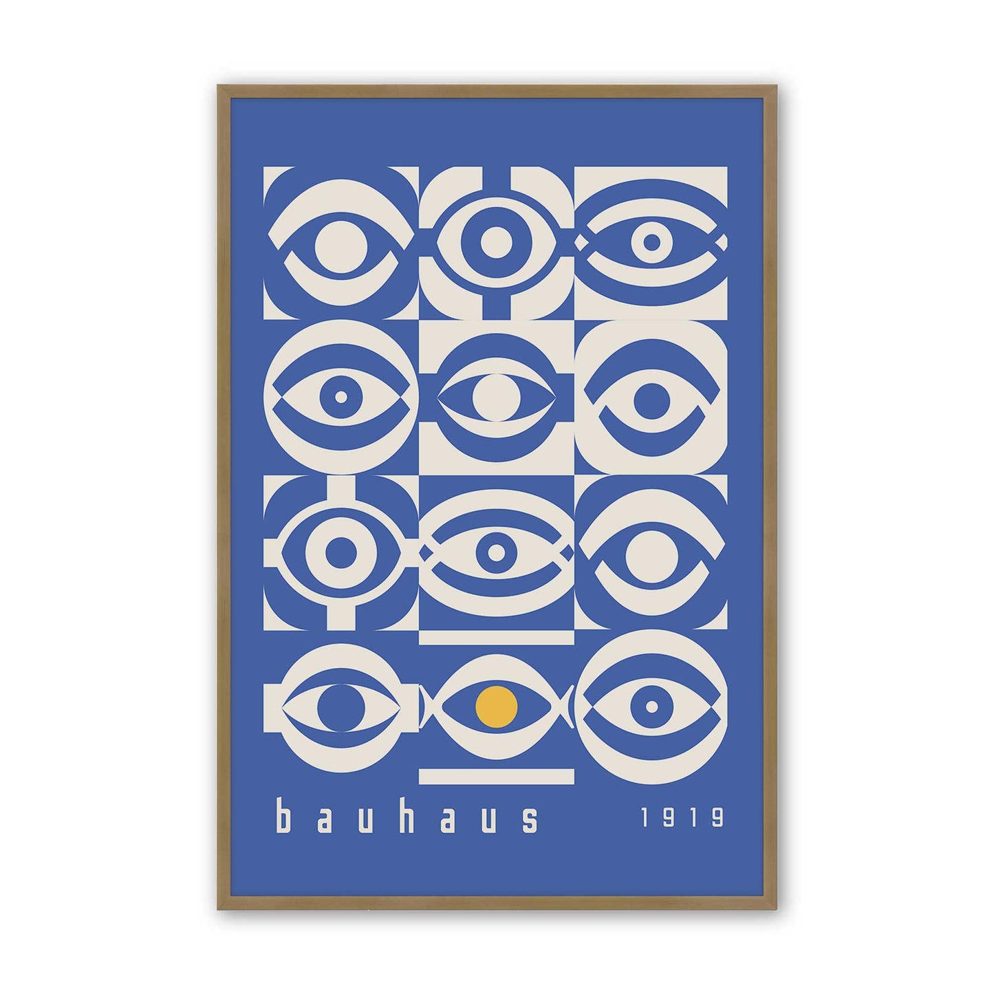 [Color:Brushed Gold], Picture of art in a Brushed Gold frame