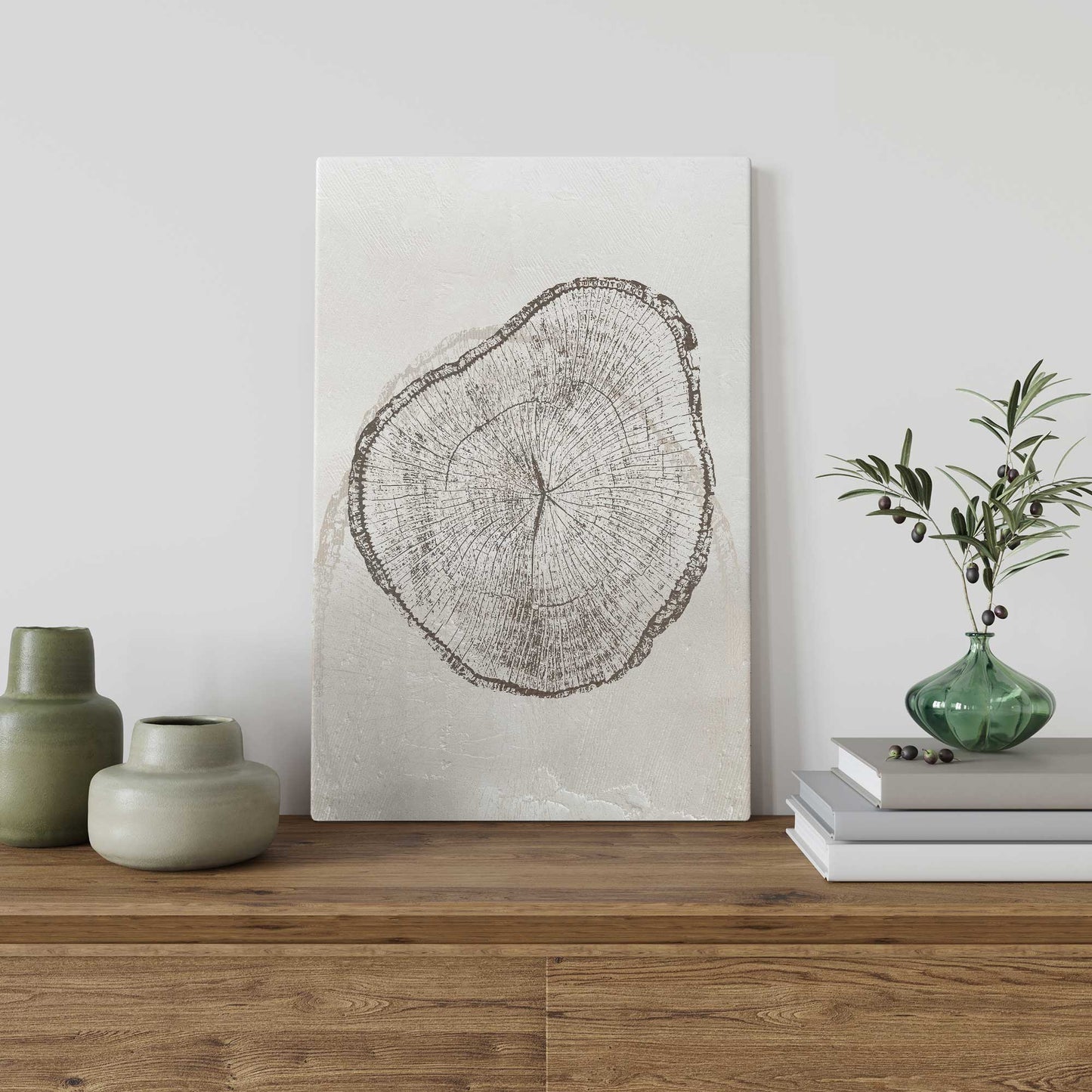 Timeless Tree Rings II Canvas Print