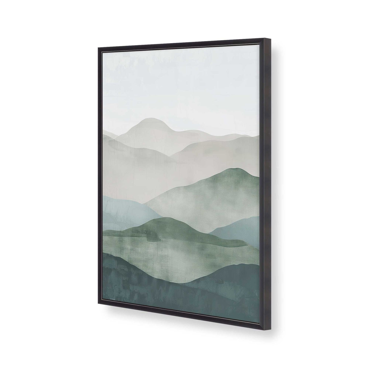 [Color:Weathered Zinc], Picture of art in a Weathered Zinc frame of the corner
