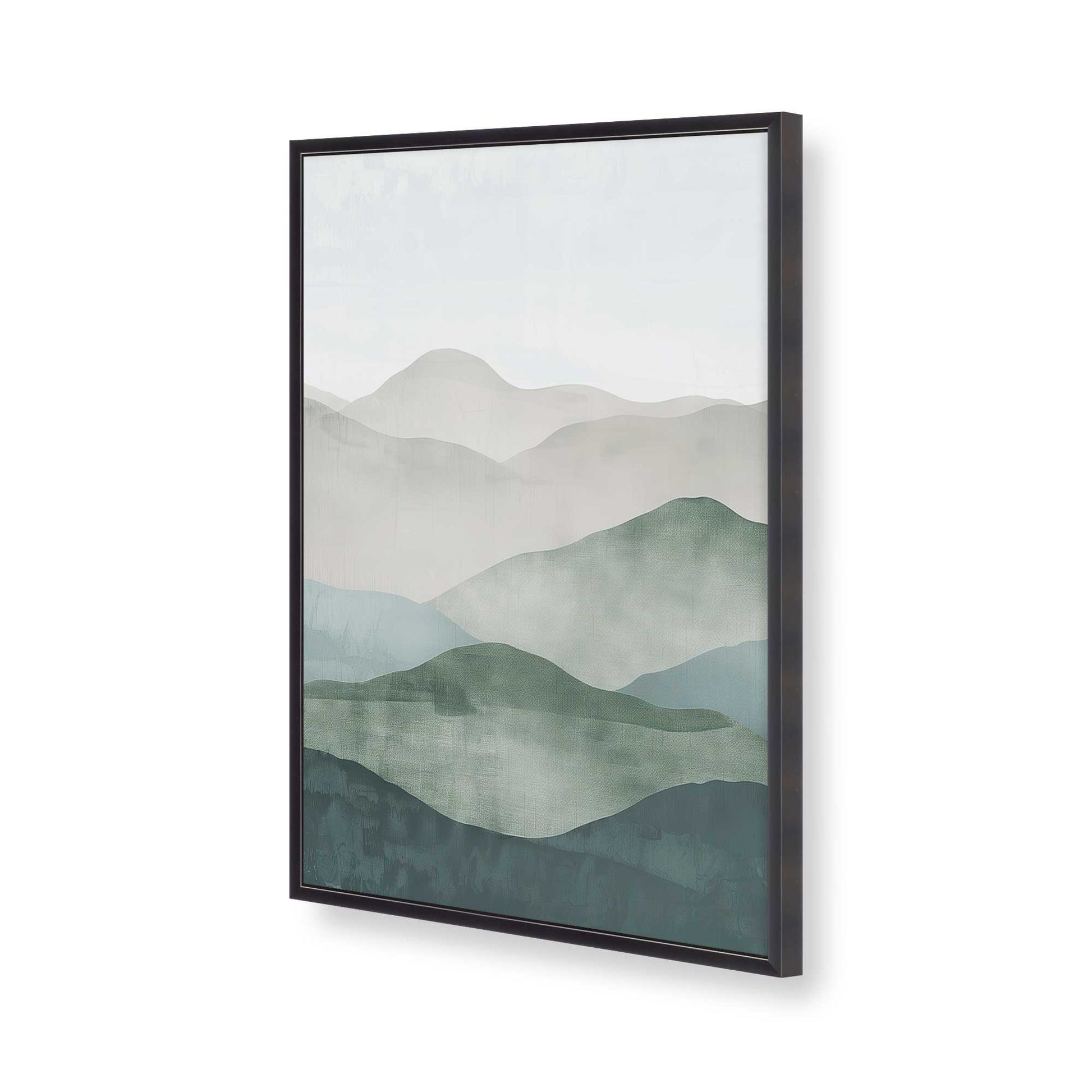 [Color:Weathered Zinc], Picture of art in a Weathered Zinc frame of the corner
