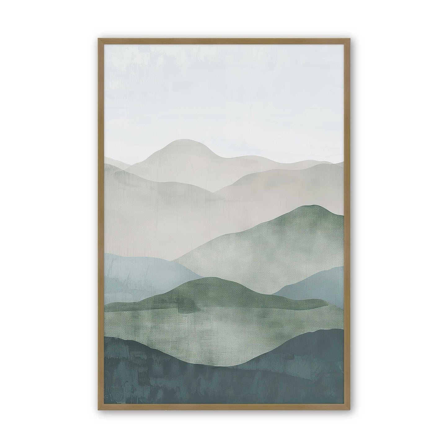 [Color:Brushed Gold], Picture of art in a Brushed Gold frame