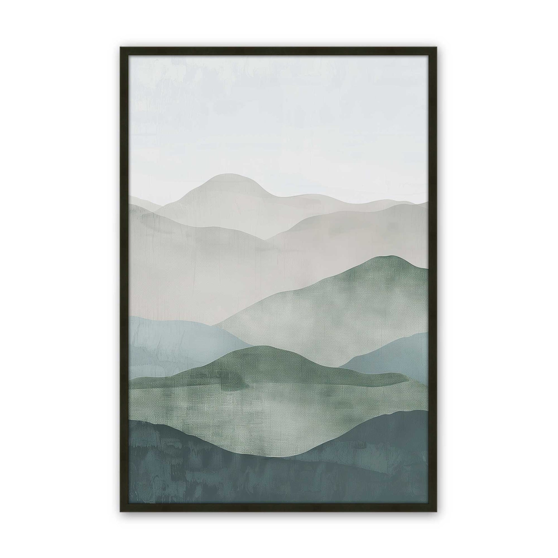 [Color:Satin Black], Picture of art in a Satin Black frame