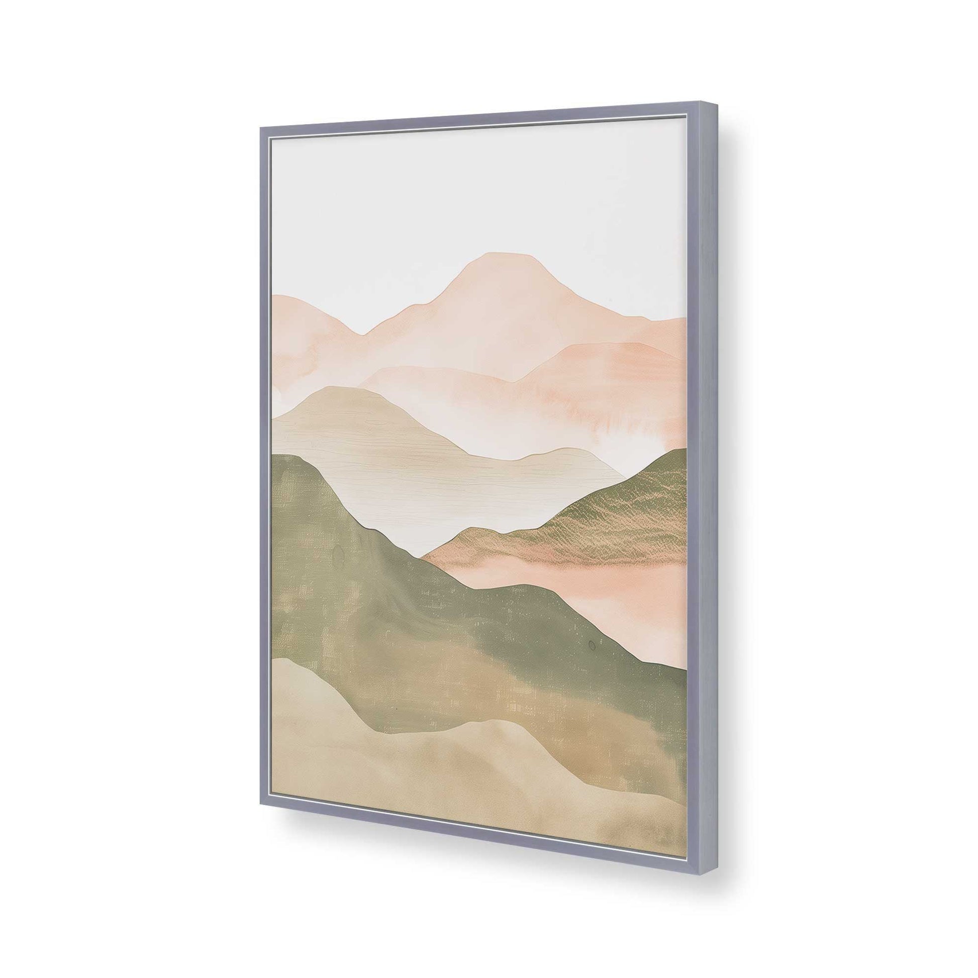 [Color:Polished Chrome], Picture of art in a Polished Chrome frame of the corner