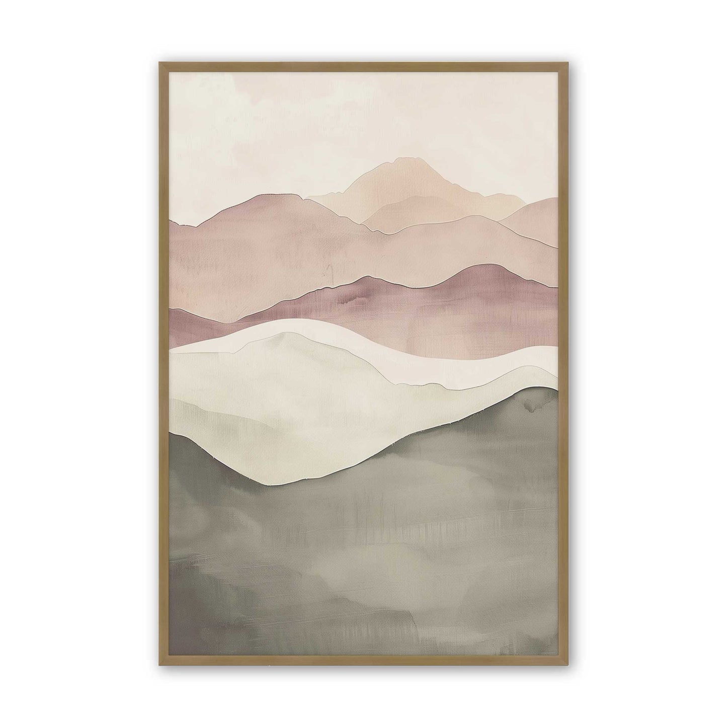 [Color:Brushed Gold], Picture of art in a Brushed Gold frame