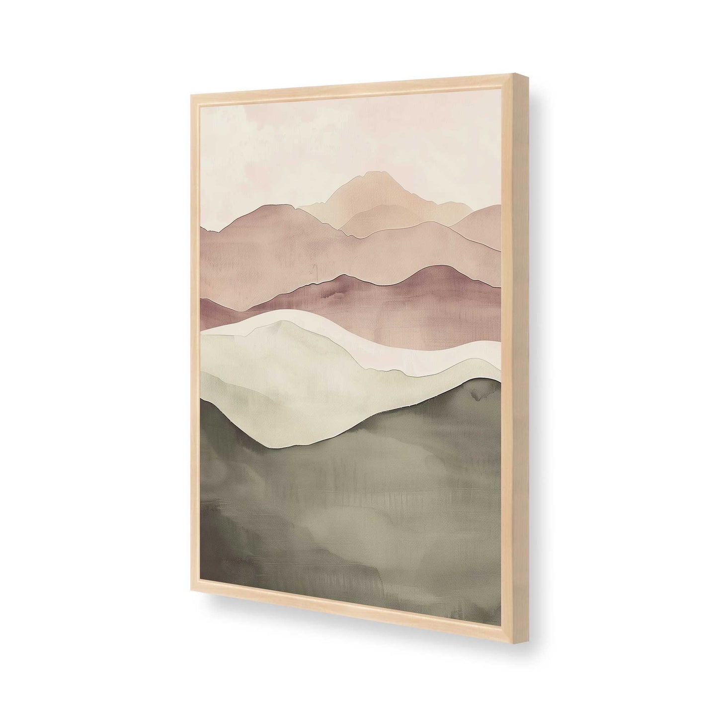 [Color:Raw Maple], Picture of art in a Raw Maple frame of the corner