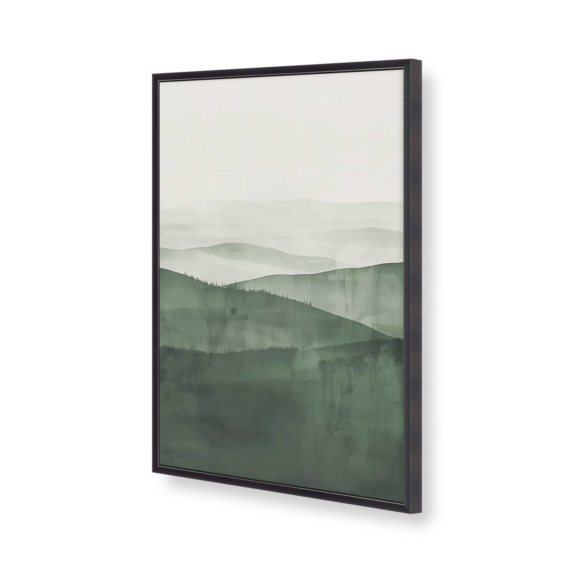 [Color:Weathered Zinc], Picture of art in a Weathered Zinc frame of the corner