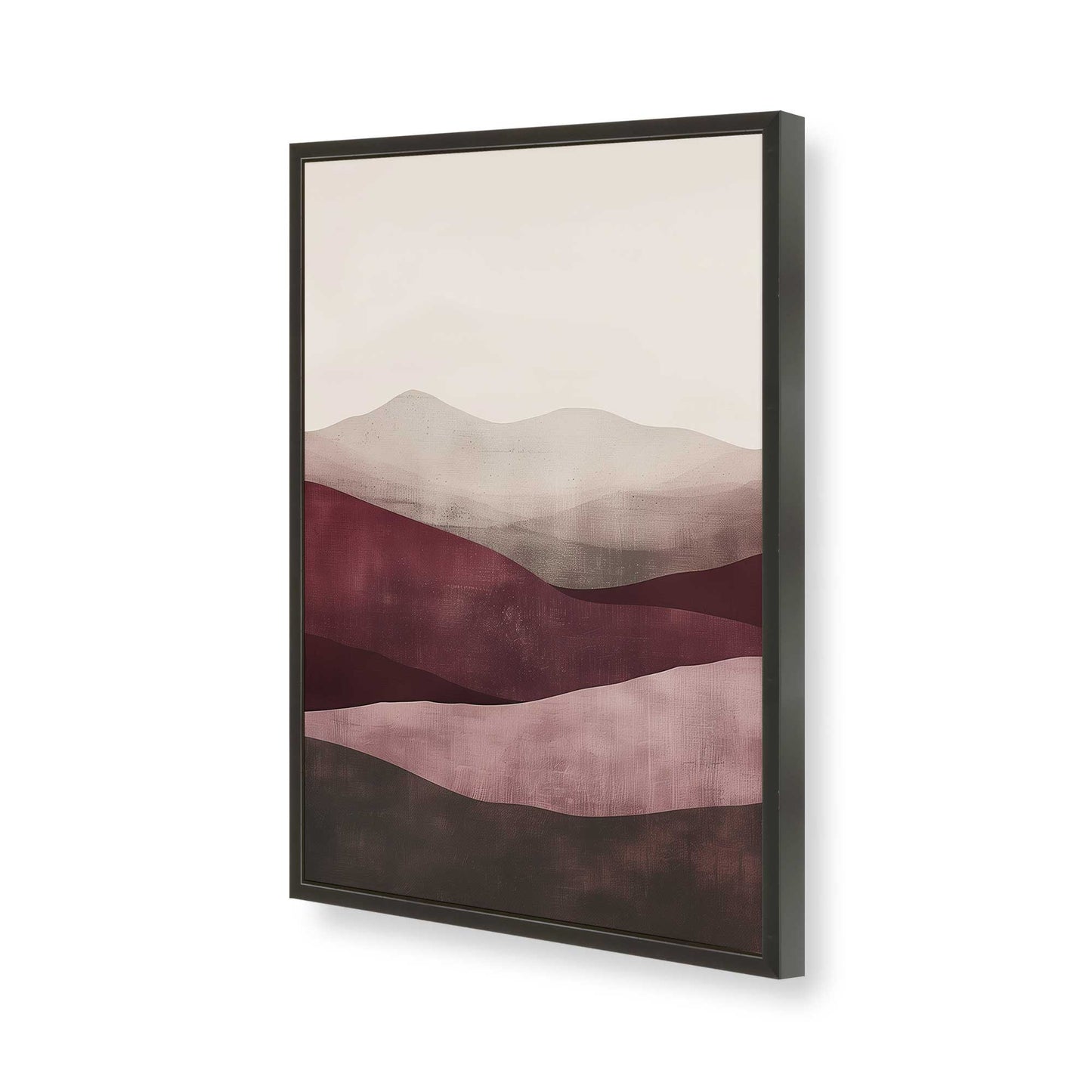 [Color:Satin Black], Picture of art in a Satin Black frame of the corner