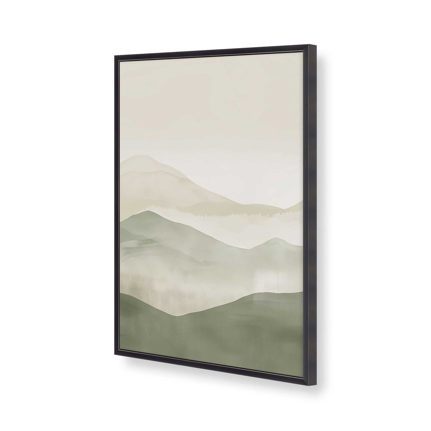 [Color:Weathered Zinc], Picture of art in a Weathered Zinc frame of the corner