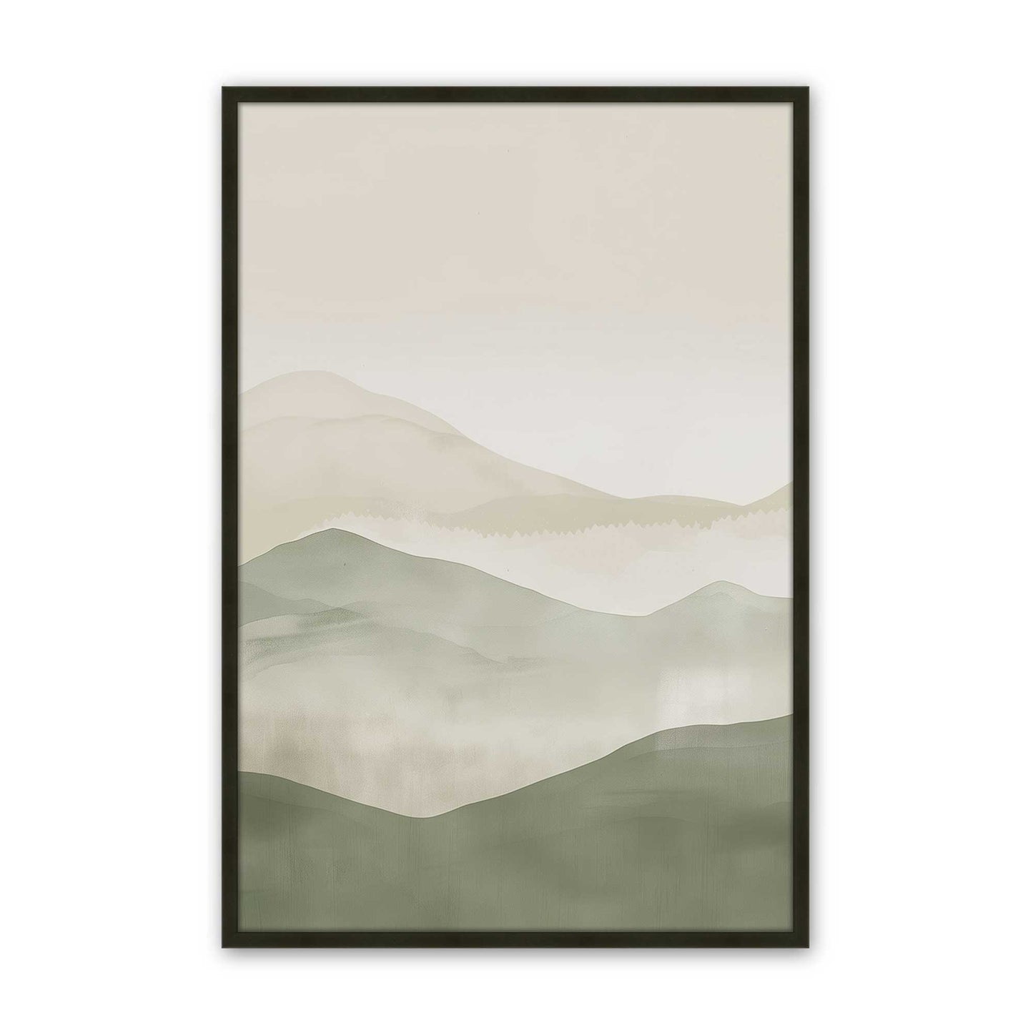 [Color:Satin Black], Picture of art in a Satin Black frame