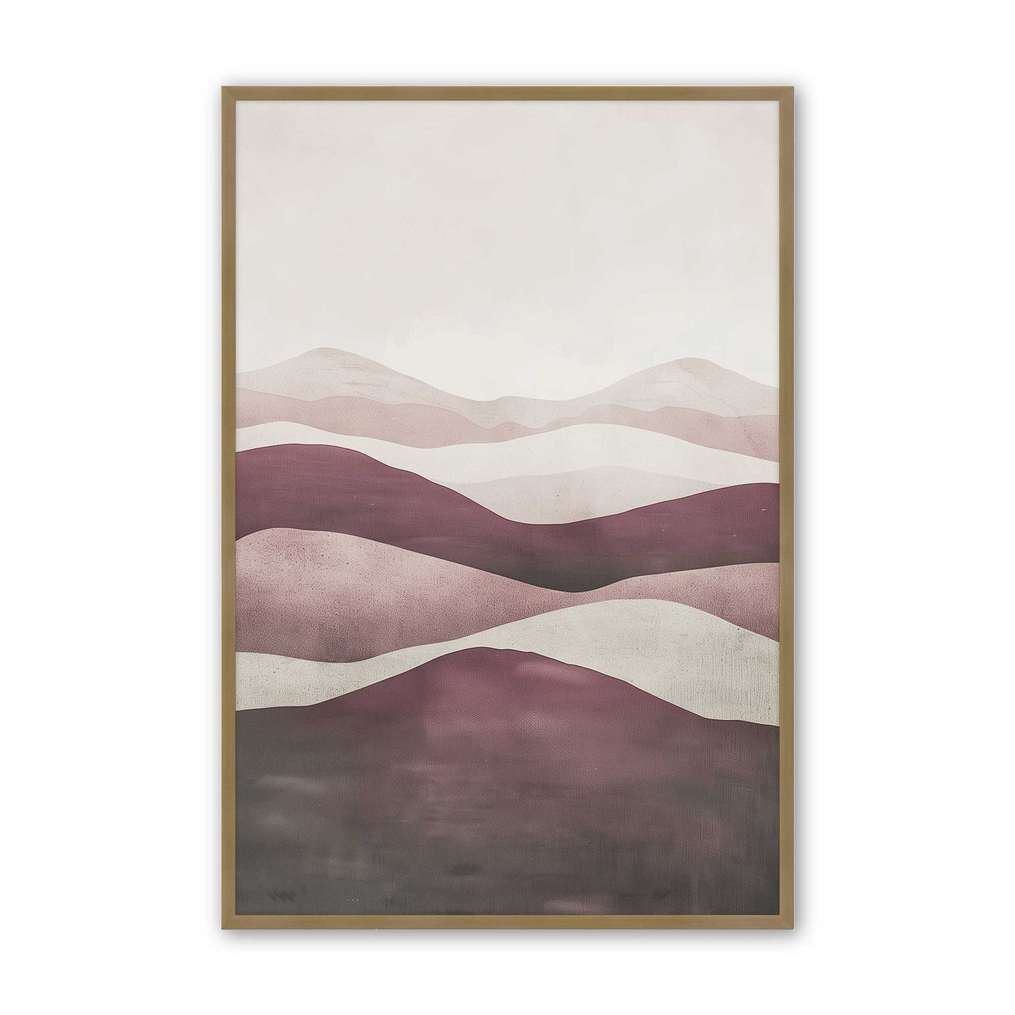 [Color:Brushed Gold], Picture of art in a Brushed Gold frame