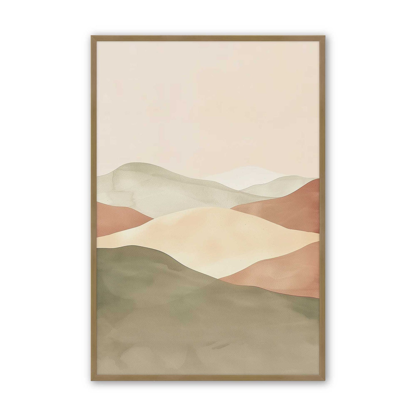 [Color:Brushed Gold], Picture of art in a Brushed Gold frame