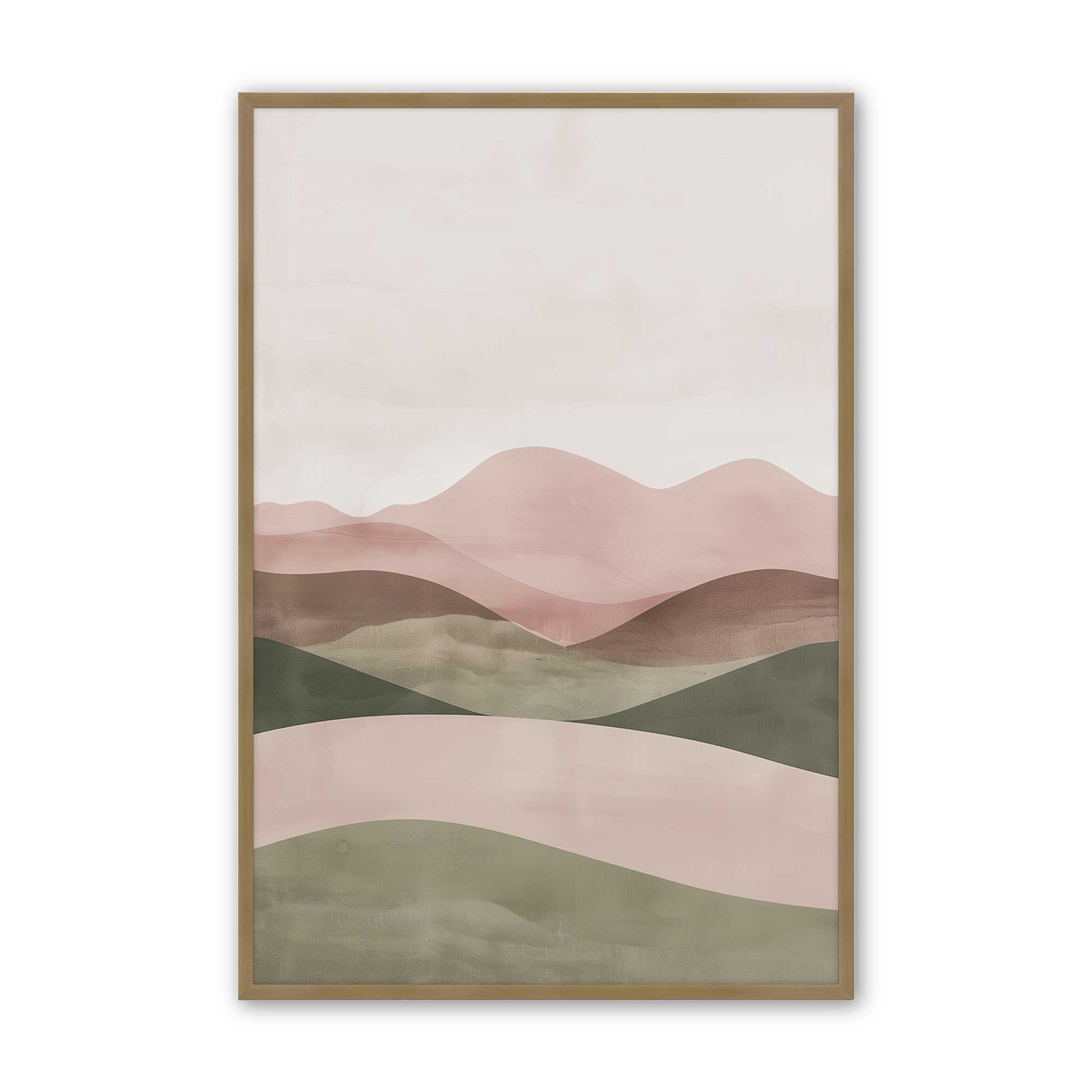 [Color:Brushed Gold], Picture of art in a Brushed Gold frame