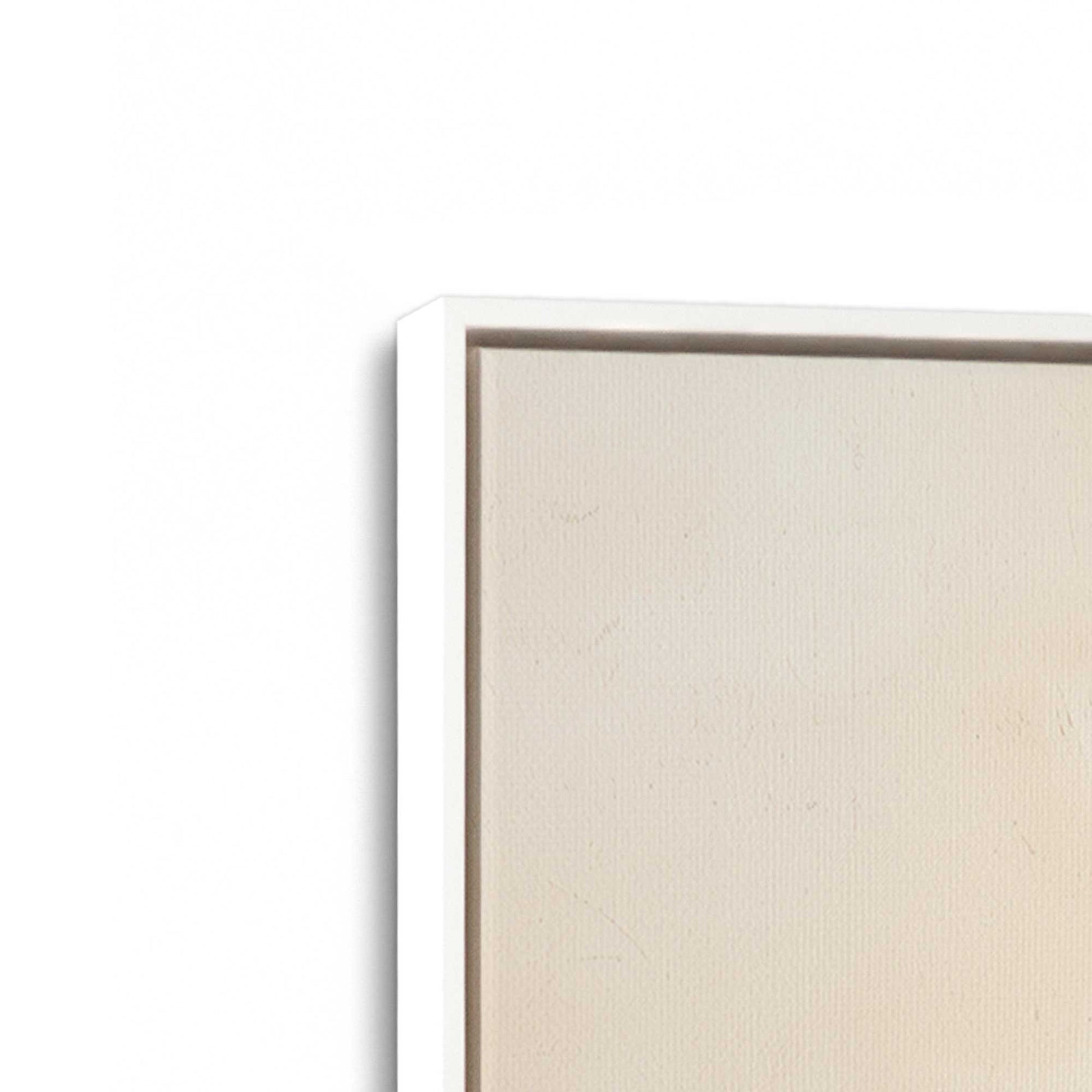[Color:Opaque White], Picture of art in a White frame at an angle
