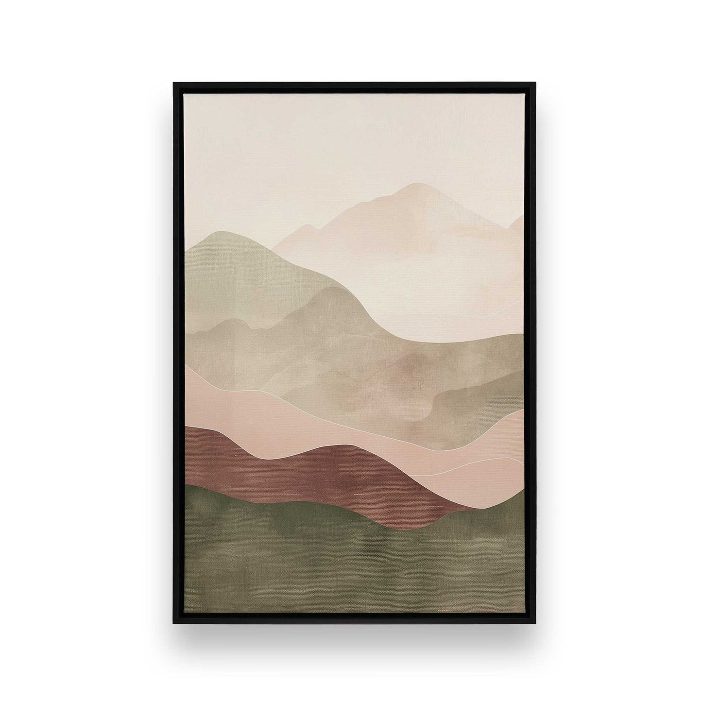 [Color:Satin Black], Picture of art in a Satin Black frame