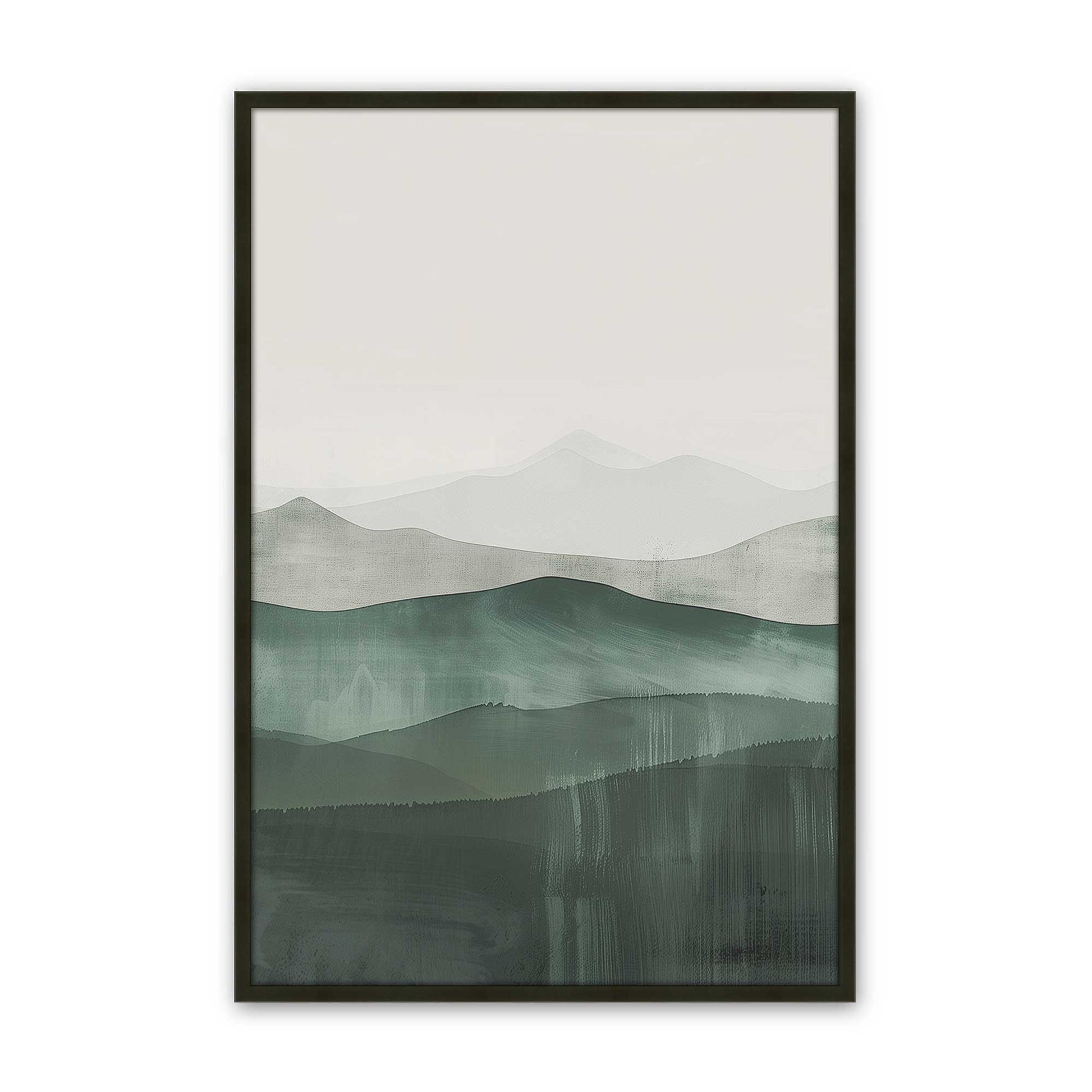 [Color:Satin Black], Picture of art in a Satin Black frame