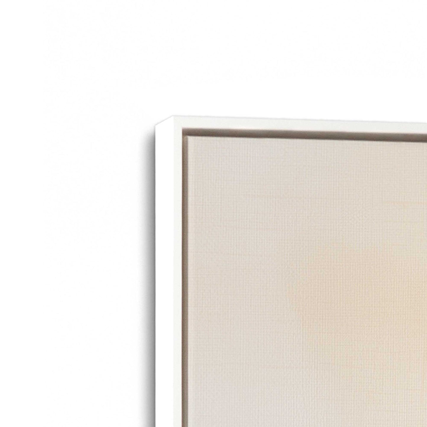 [Color:Opaque White], Picture of art in a White frame at an angle