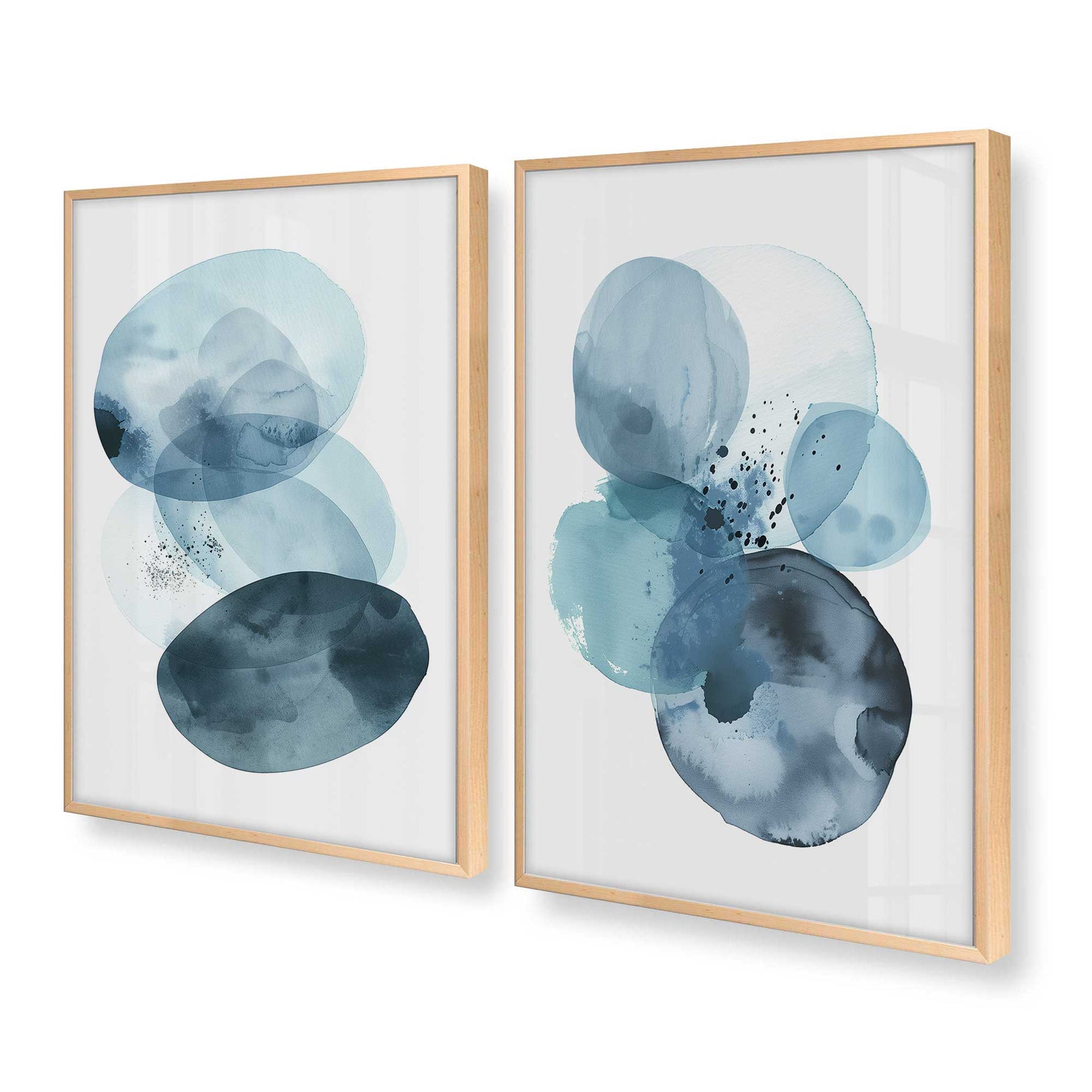 [Color:Raw Maple], Picture of art in a Raw Maple frame at an angle