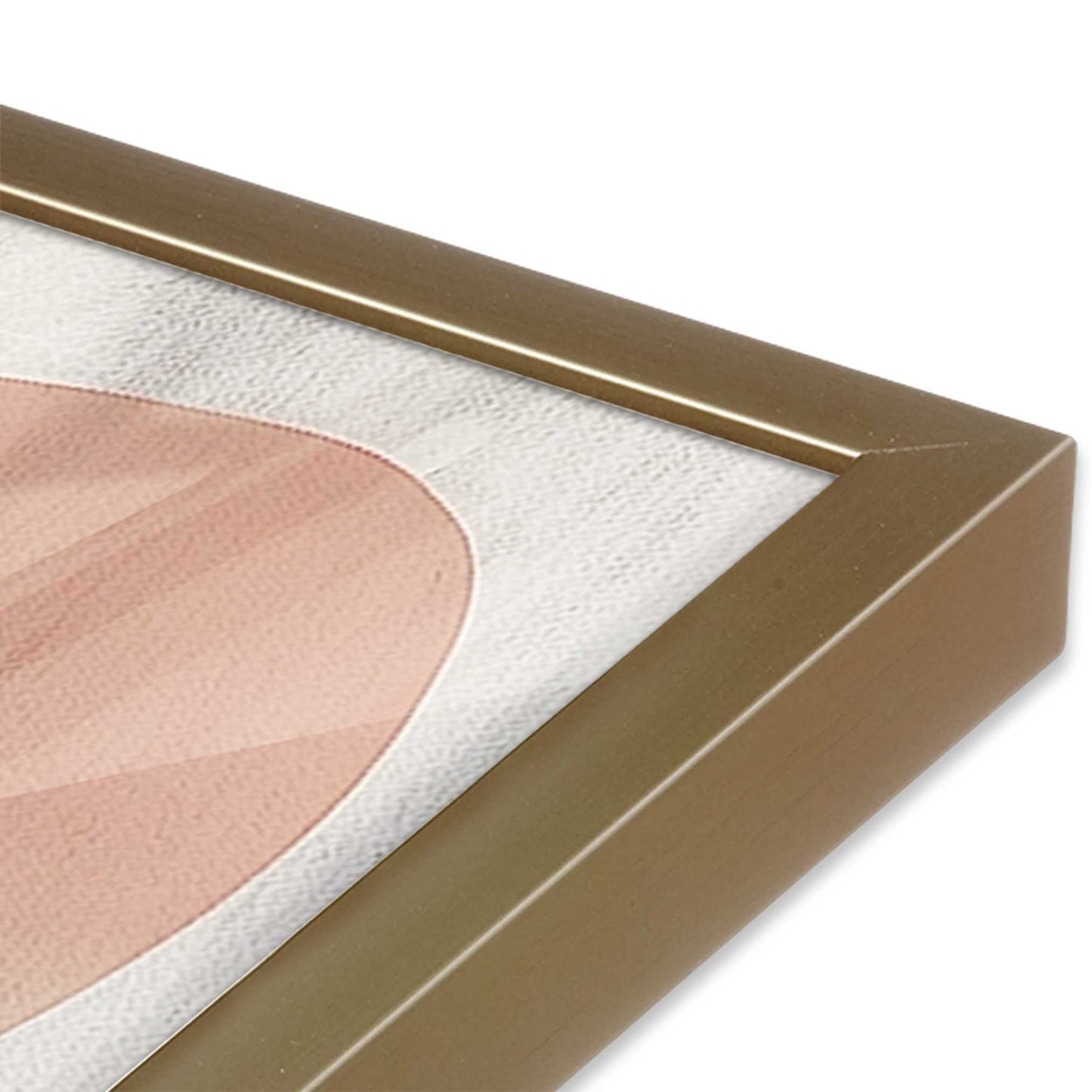 [Color:Brushed Gold], Picture of art in a Brushed Gold frame of the corner