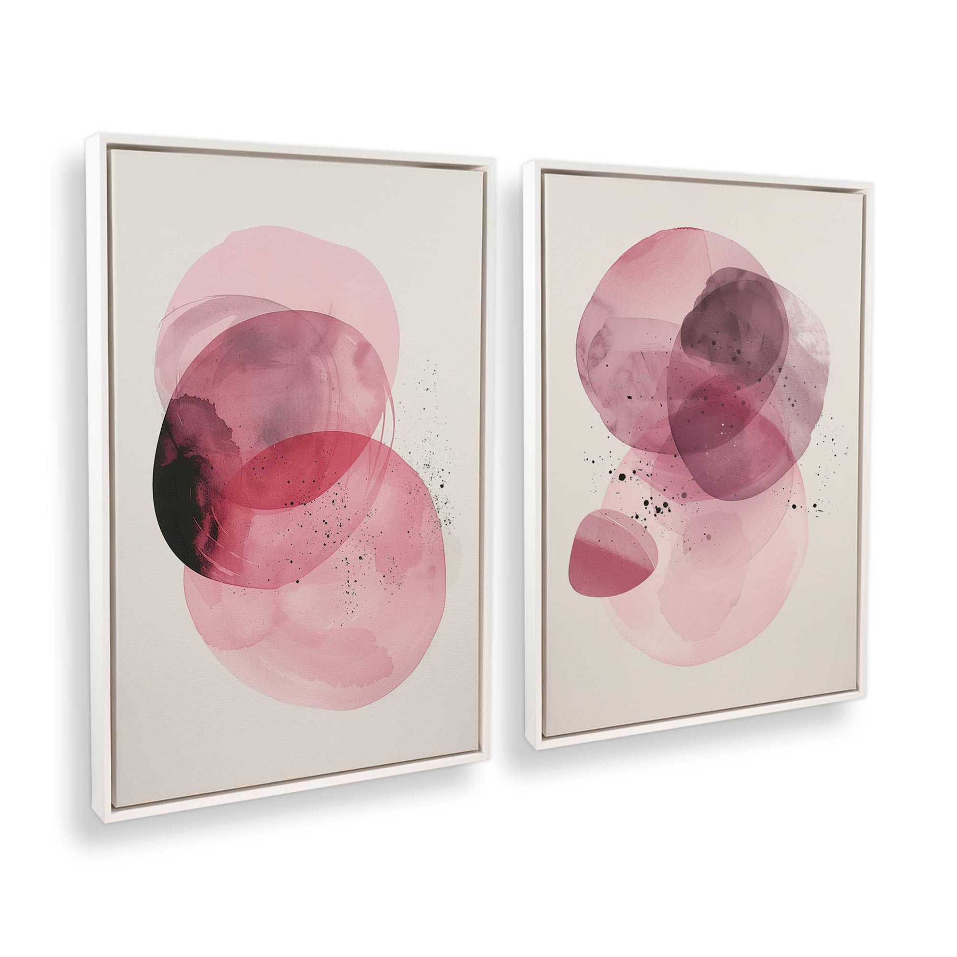 [Color:Opaque White], Picture of art in a White frame at an angle