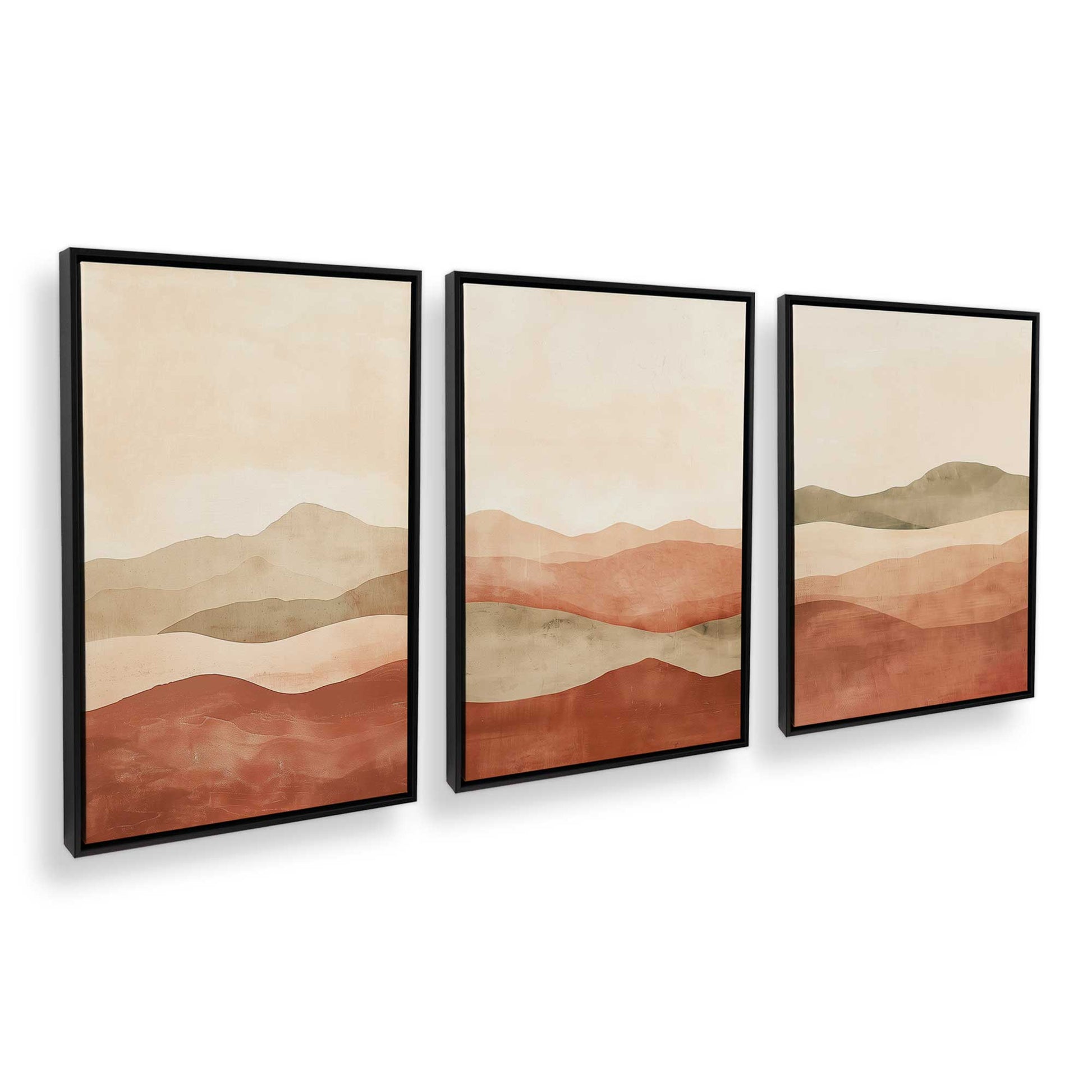 [Color:Satin Black], Picture of art in a Satin Black frame at an angle