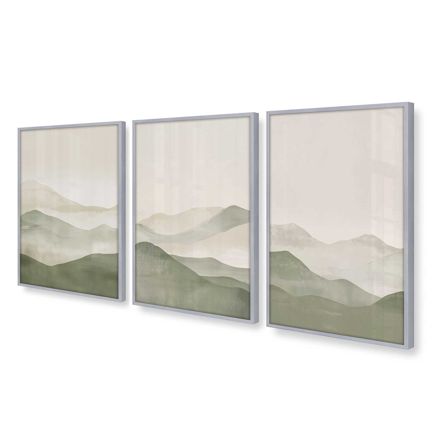 [Color:Polished Chrome], Picture of art in a Polished Chrome frame at an angle