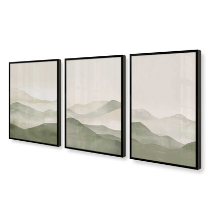 [Color:Satin Black], Picture of art in a Satin Black frame at an angle