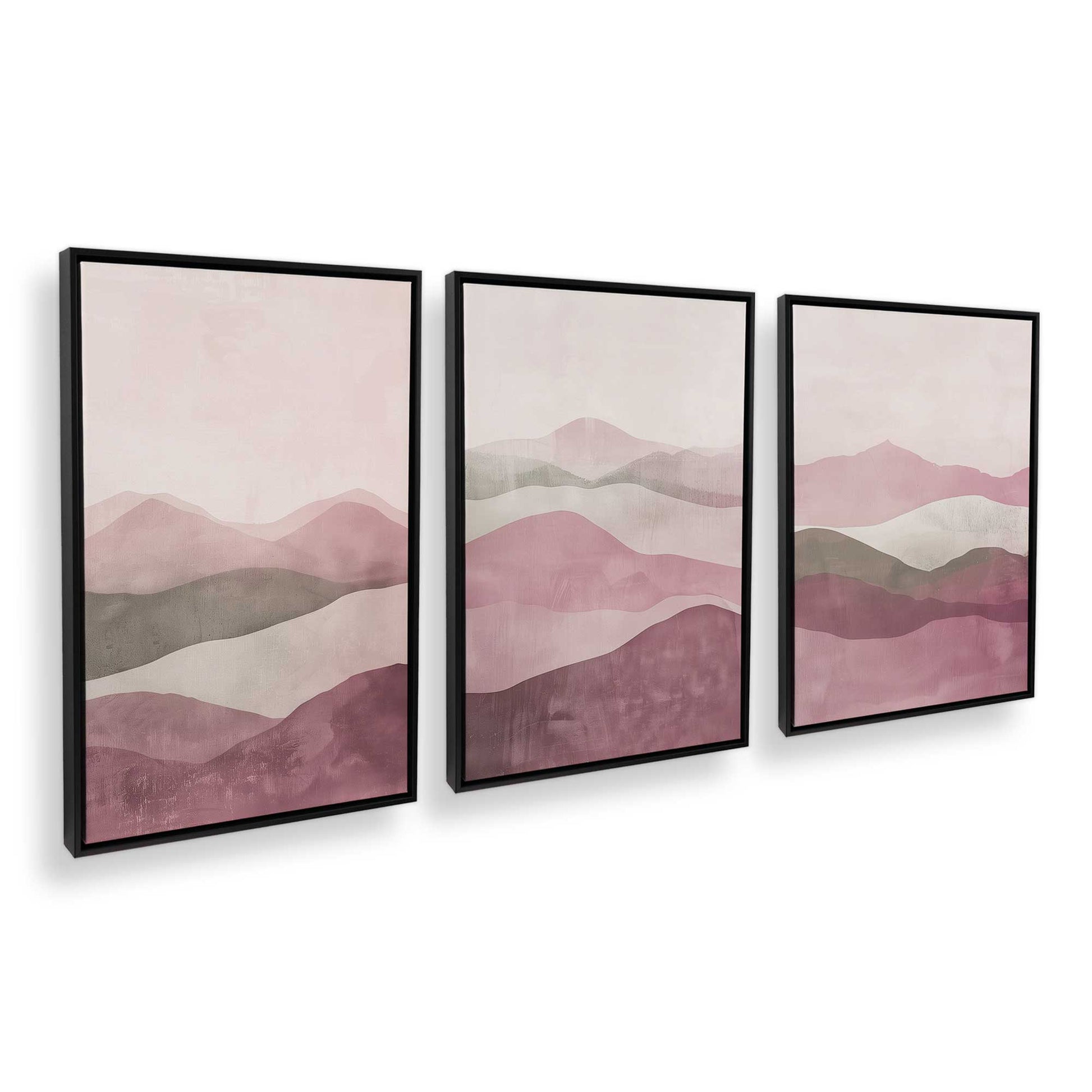 [Color:Satin Black], Picture of art in a Satin Black frame at an angle