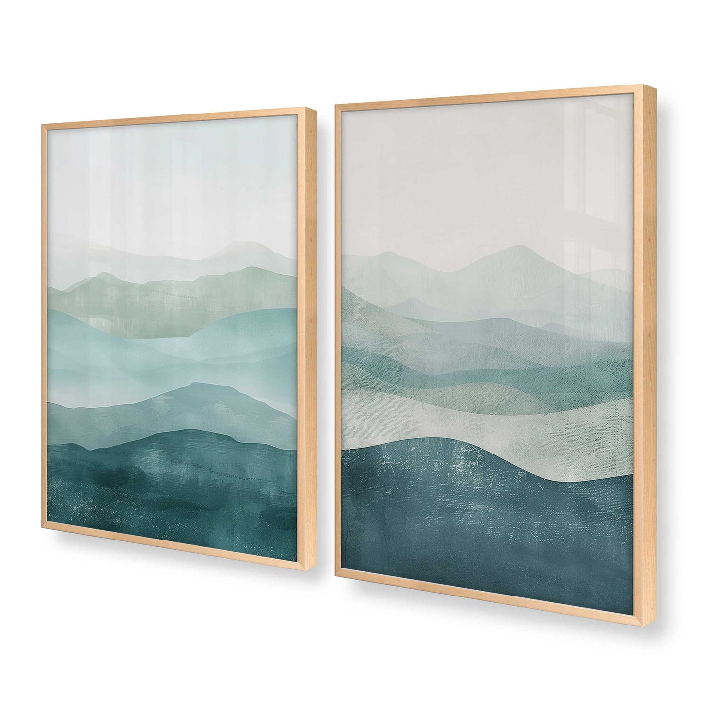 [Color:Raw Maple], Picture of art in a Raw Maple frame at an angle