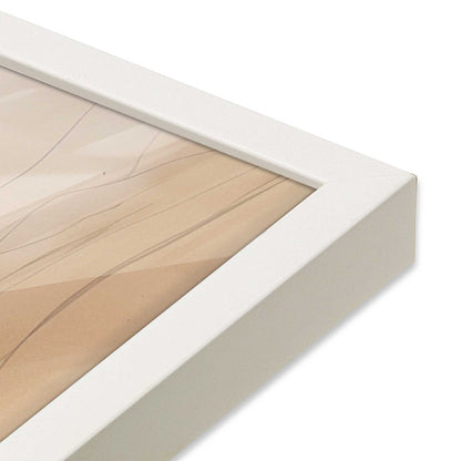 [Color:Opaque White], Picture of art in a Opaque White frame at an angle